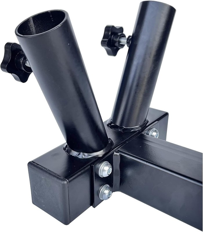 Double Hitch Flag Pole Holder for 2" Trailer Hitches - Durable Heavy Steel gallery