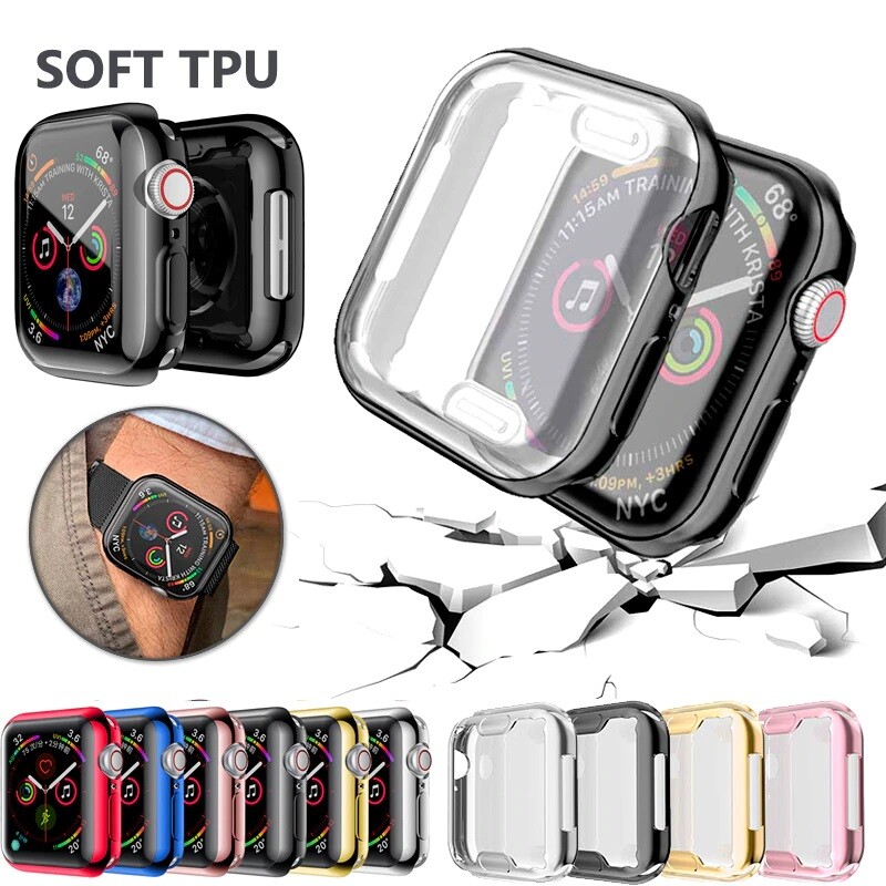 5Pcs Screen Protector Case Cover for Apple Watch 38/42/40/44mm Series 6/5/4/3/SE gallery