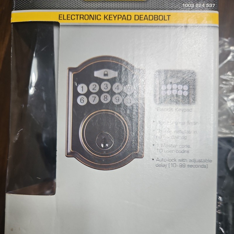 Defiant Electronic Keypad Deadbolt 1003 224 537 Aged Bronze - New Open Box gallery