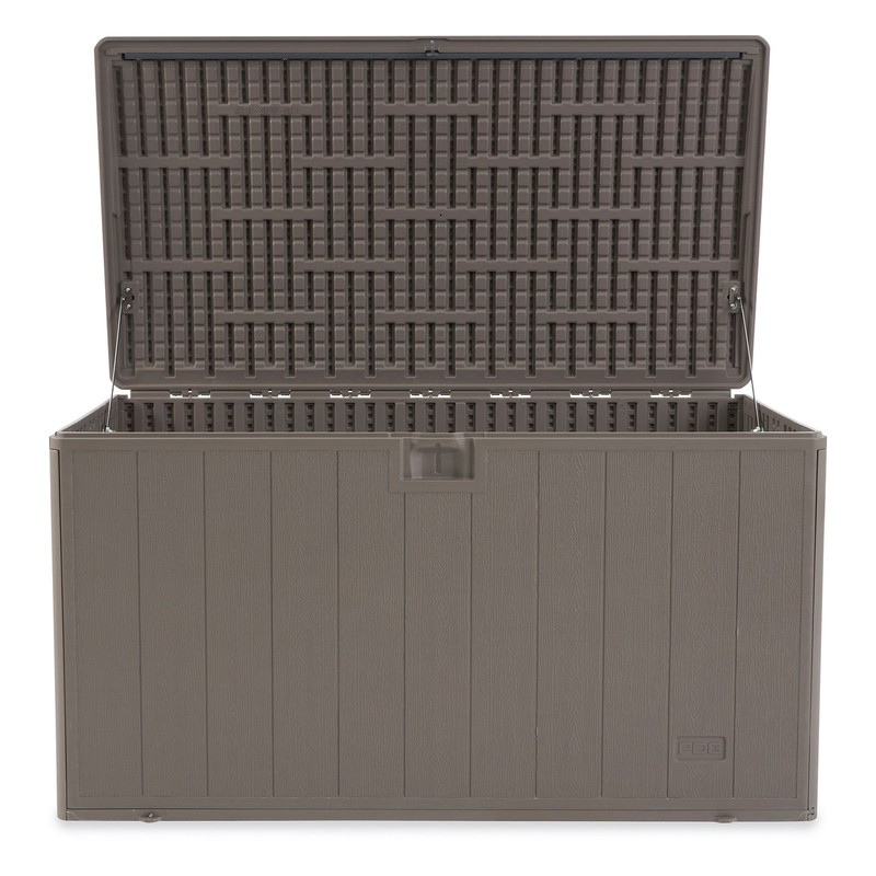 Plastic Development Group 130 Gallon Resin Outdoor Patio Storage Deck Box, Gray gallery