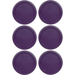 Replacement Lids for Pyrex 1-CUP Storage Cover 4″ Bowl 7202-PC Purple (6 pcs)