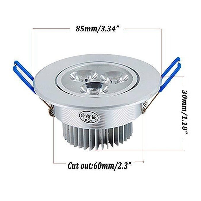 10x3/4/5w Dimmable Downlight LED Recessed Ceiling Light Spotlight with Driver gallery