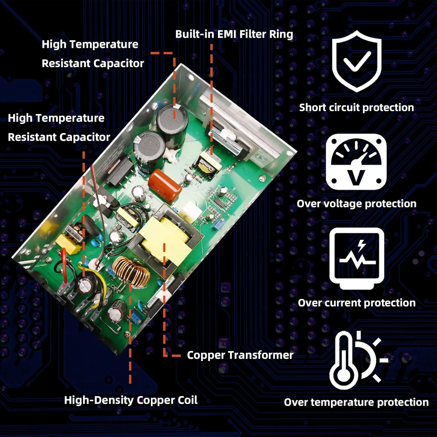 New Version Converter 110V AC to 12V DC Converter Power Supply 12V 600W 50A DC gallery