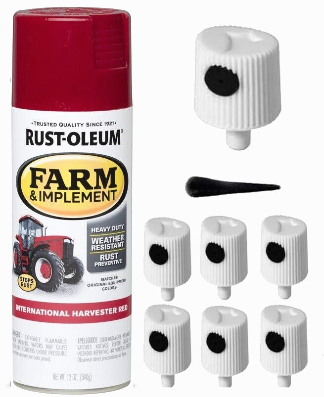 6 Spray Paint Caps for Rust-Oleum 280123 Farm & Implement Spray Paint Line gallery