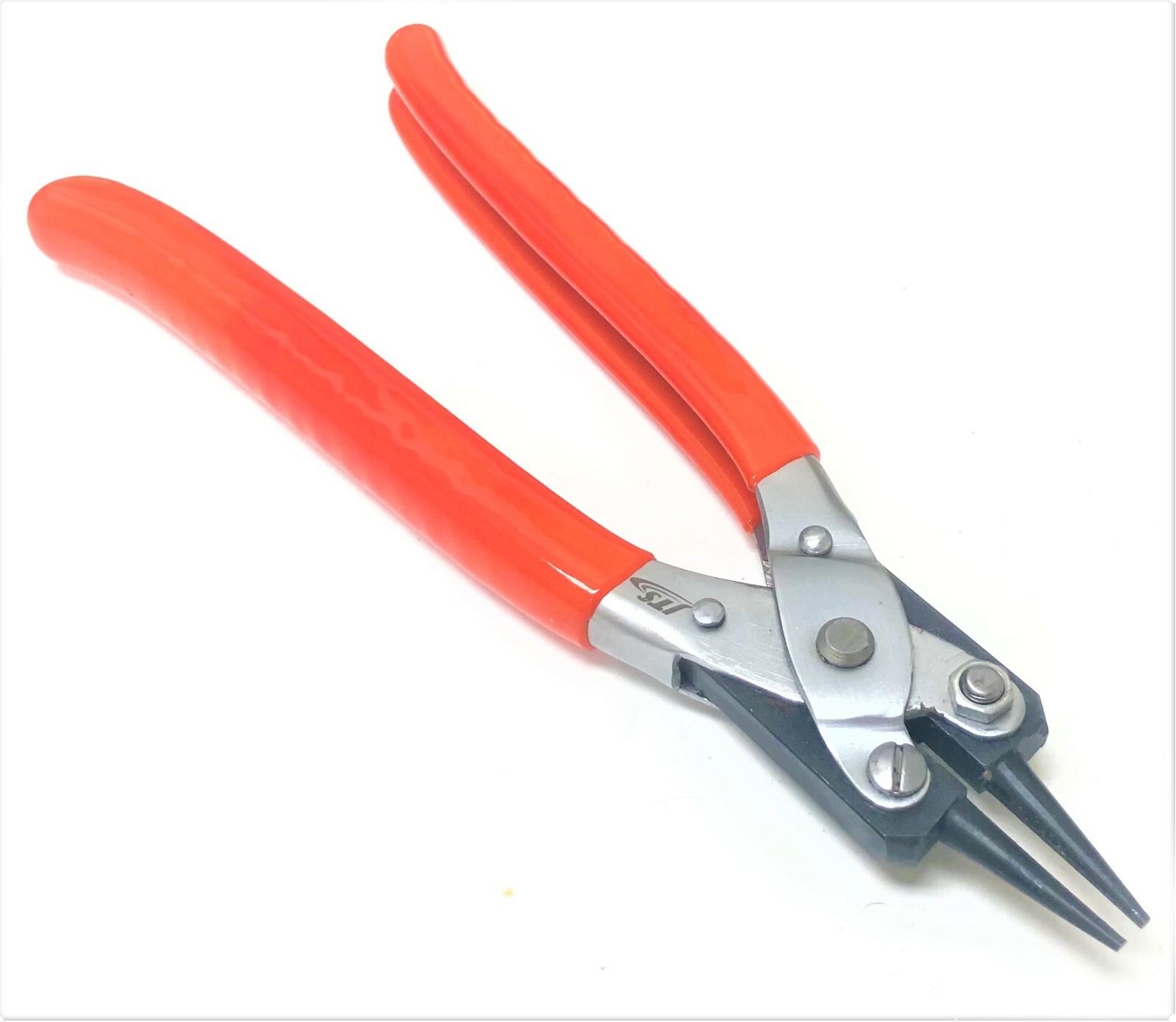 8" Round Nose Parallel Action Pliers Jaw with PVC Coated Handles 200mm gallery