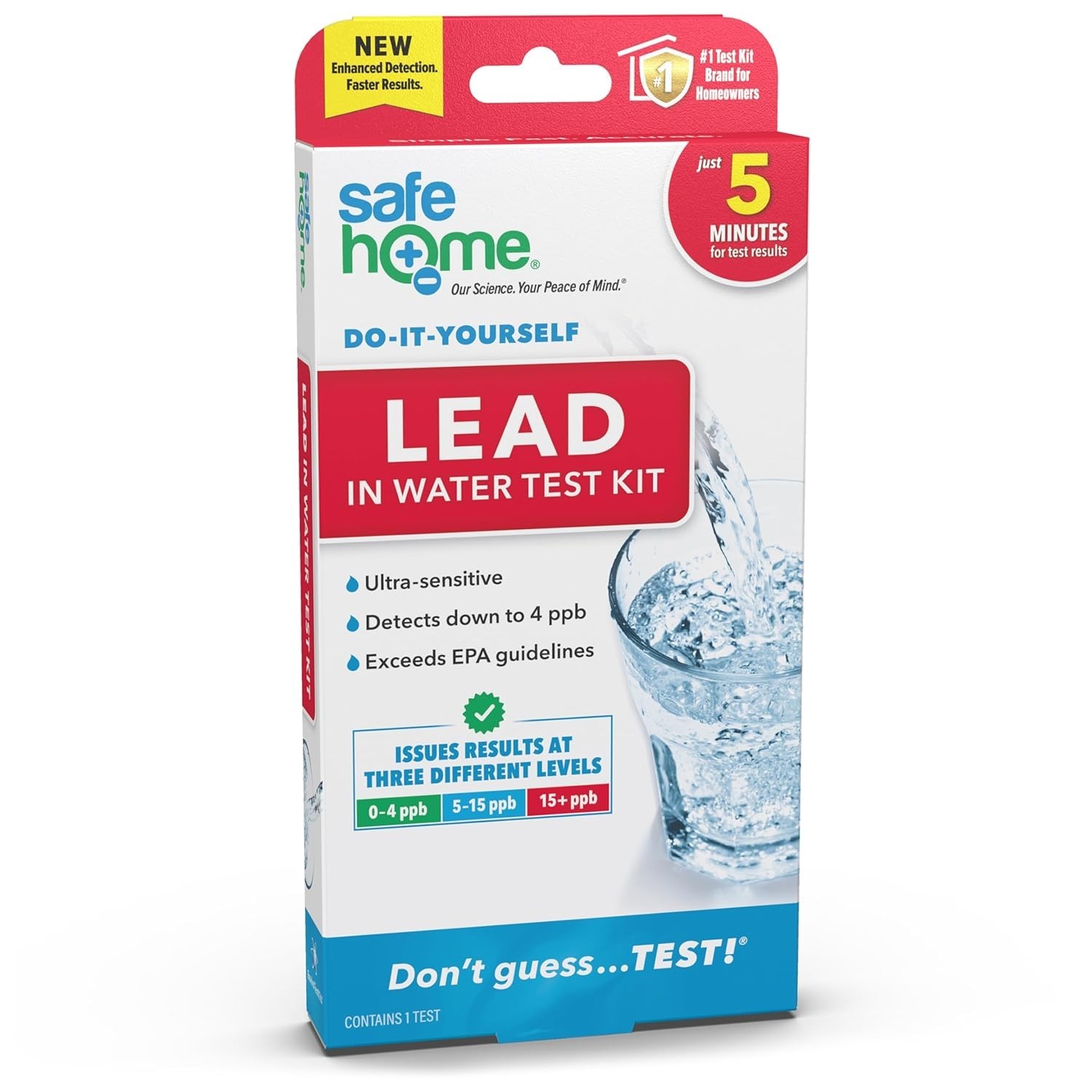 DIY Lead Water Test Kit - Ultra Sensitive Home Water Lead Test - Single Test gallery