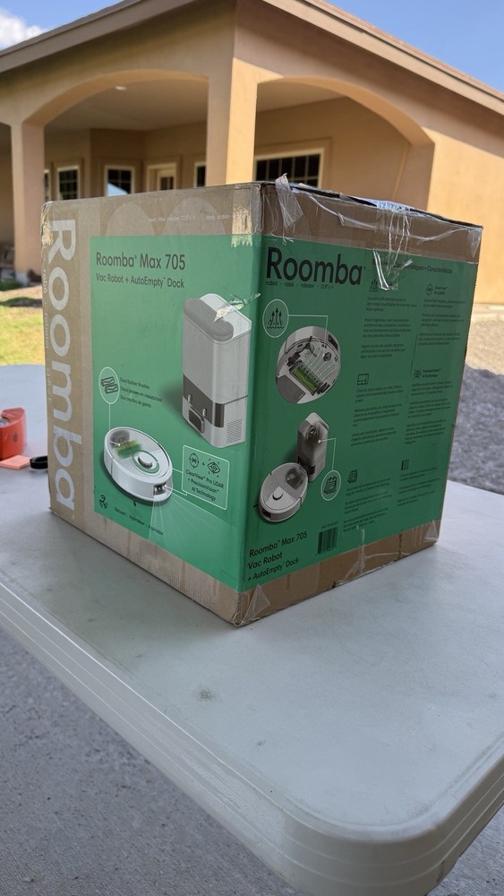 iRobot Roomba Max 705 Combo + AutoWash Dock - PowerSpin Mop, read description