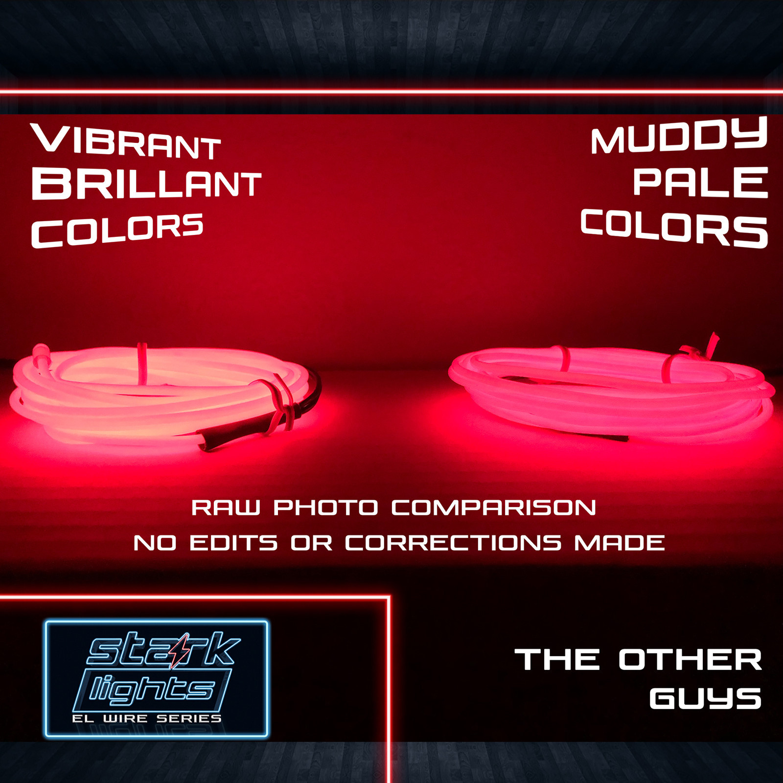 Neon LED Light Glow EL Wire + Control String Strip Rope Tube Decor - 3.2mm Thick gallery