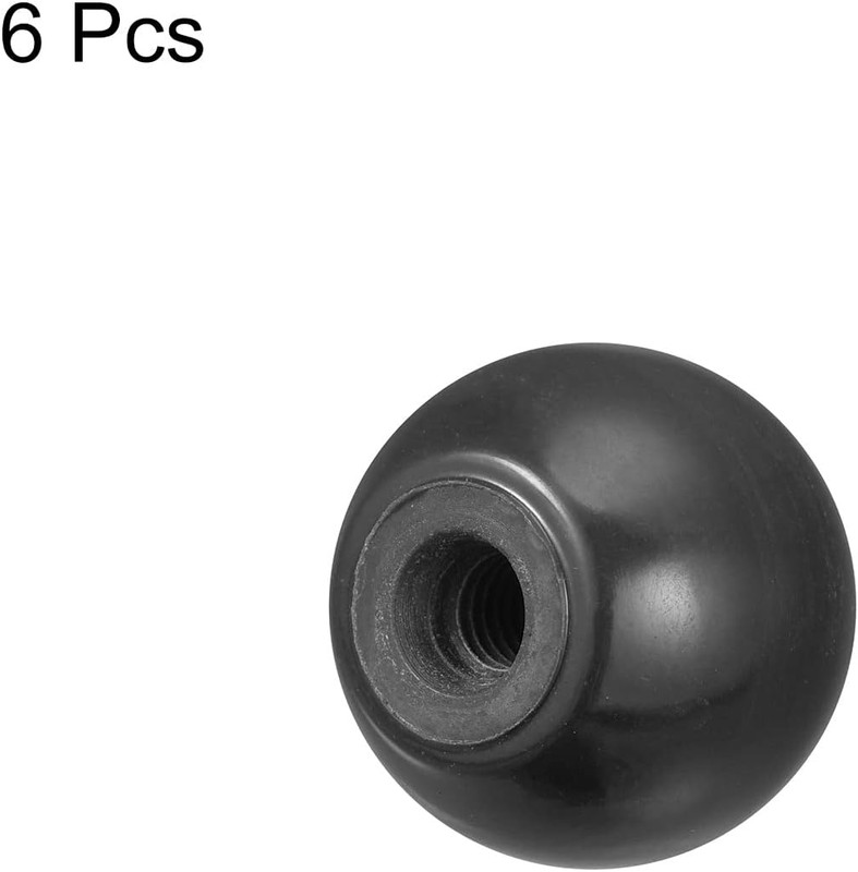 Uxcell 6Pcs Threaded Ball Knobs, M6 Female Thread Thermoset Ball Knob 0.98'' Dia gallery
