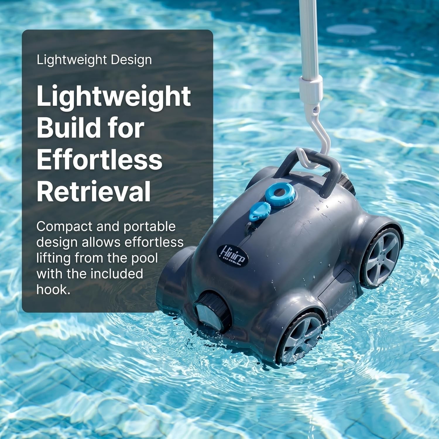 Automatic Pool Vacuum Robot 150 Min Runtime 2200 Sq Ft gallery