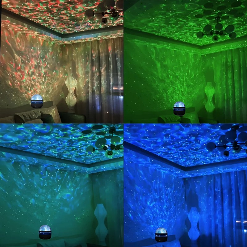 1pc Galaxy Star & Ocean Wave Projector Night Light (7 Colors) gallery