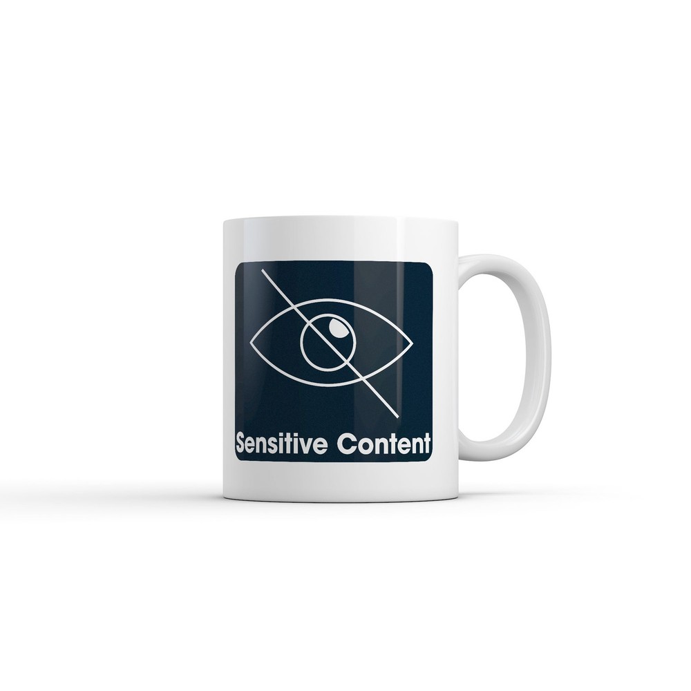 Sensitive Content Mug Funny Sarcastic Graphic Novelty Coffee Cup