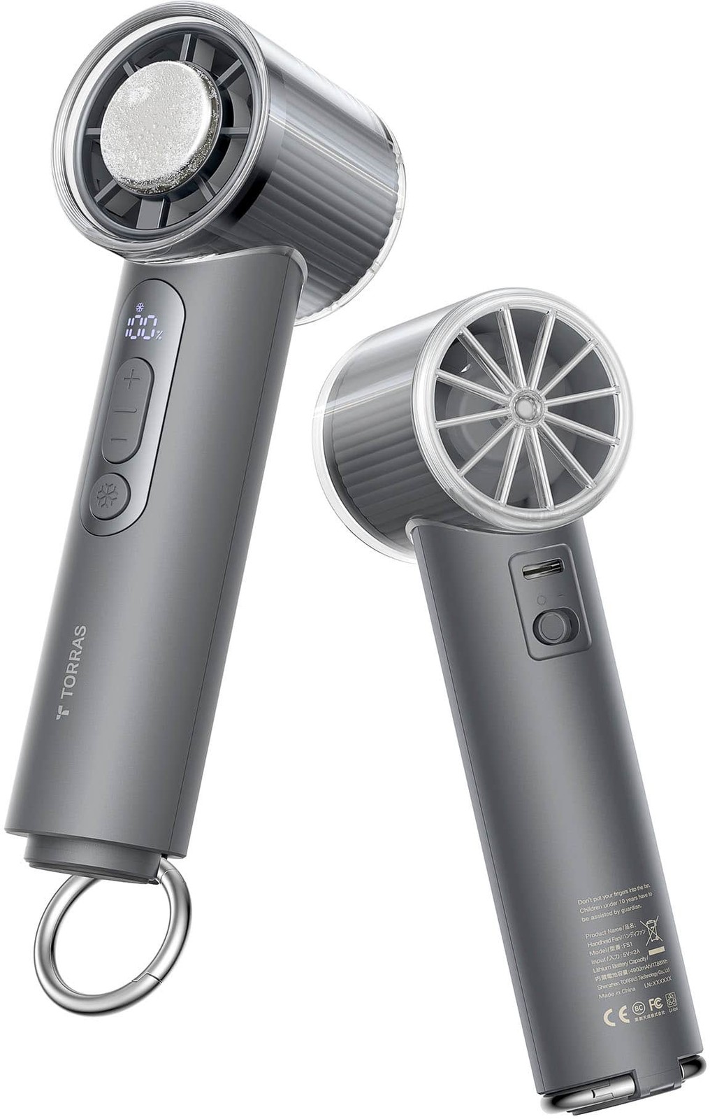 TORRAS - COOLiFY iva Handheld Portable Fan with Ice Cooler, 4900mAh Rechargea... gallery