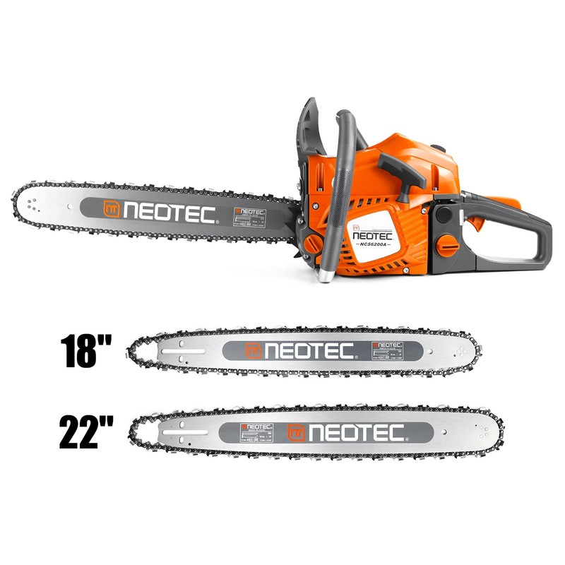 2-Stroke Gasoline Chainsaw 62CC 18" 22" Bar Power Engine Wood Cutting Gas Chain gallery
