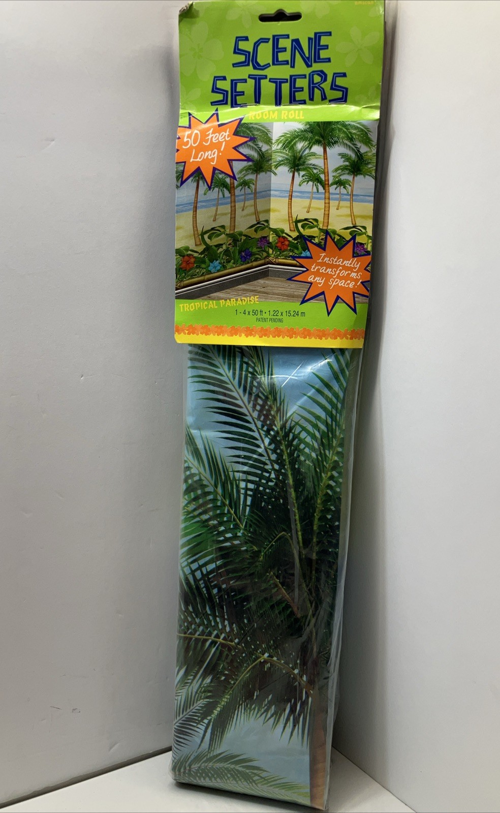 Tropical Palm Trees Scene Setter Luau Beach Party Summer Decor 50x4ft Lot Of 2 gallery