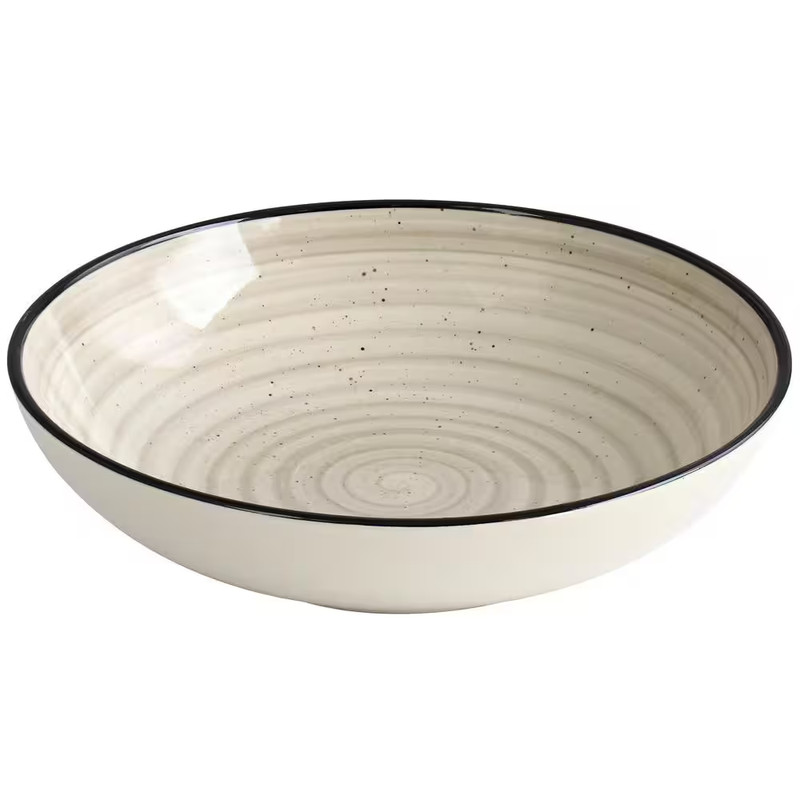 Gia 24 Piece Stoneware Dinnerware Set in Cream gallery