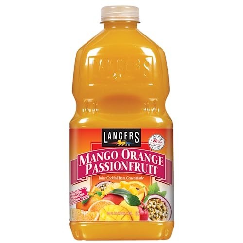 Refreshing Mango Orange Passionfruit Juice Cocktail - 64 Fl Oz, Pack of 8 gallery