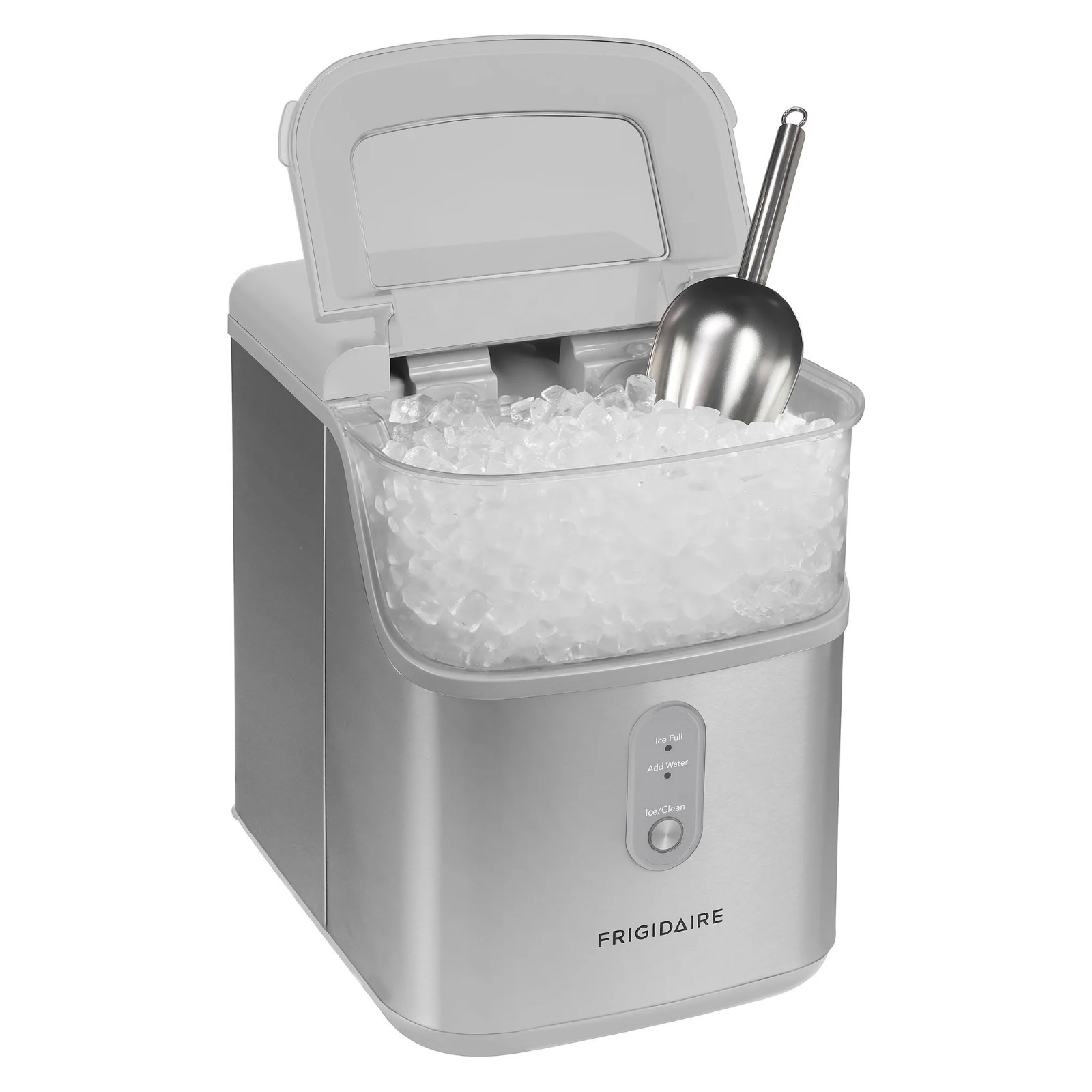 Frigidaire Crunch Countertop Nugget Ice Maker, 33 lbs, Stainless Scoop, EFIC2550 gallery