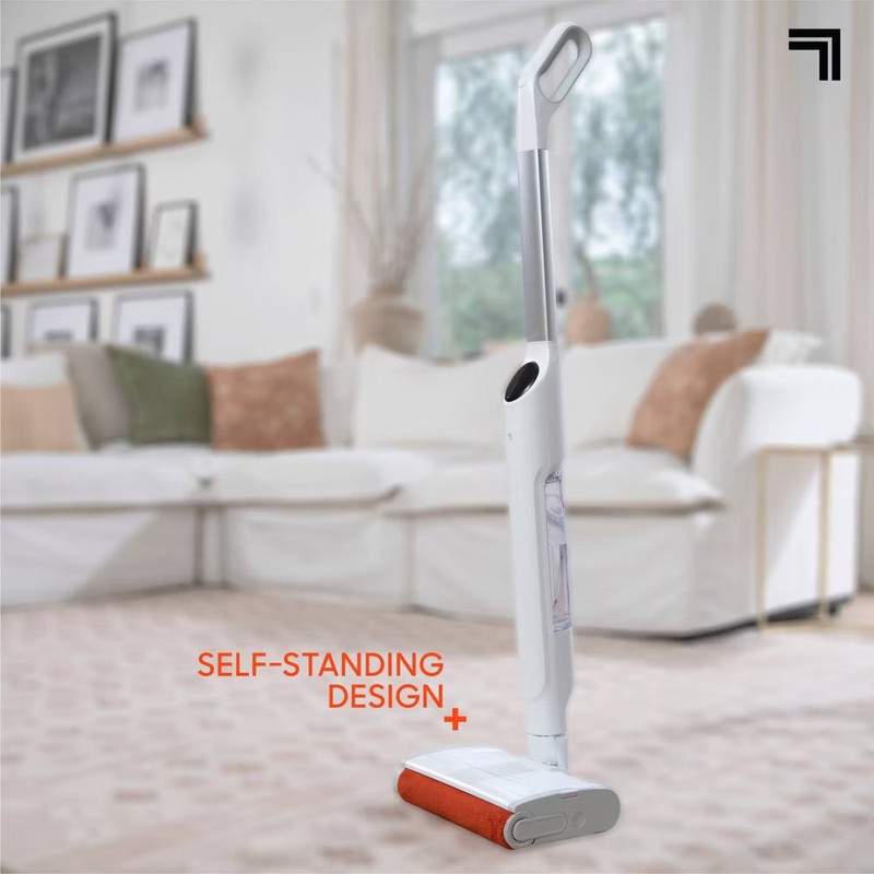 Sharper Image Combo Clean Sweep 02, Cordless Power Broom & Mop White gallery