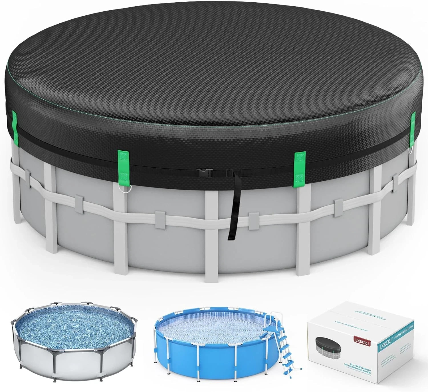 18 Ft round Pool Cover, Solar Pool Covers for above Ground Pools, Winter Pool Co gallery
