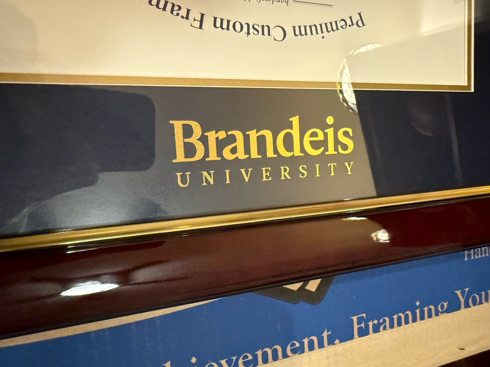 Brandeis University Diploma Frame | Church Hill Classics gallery