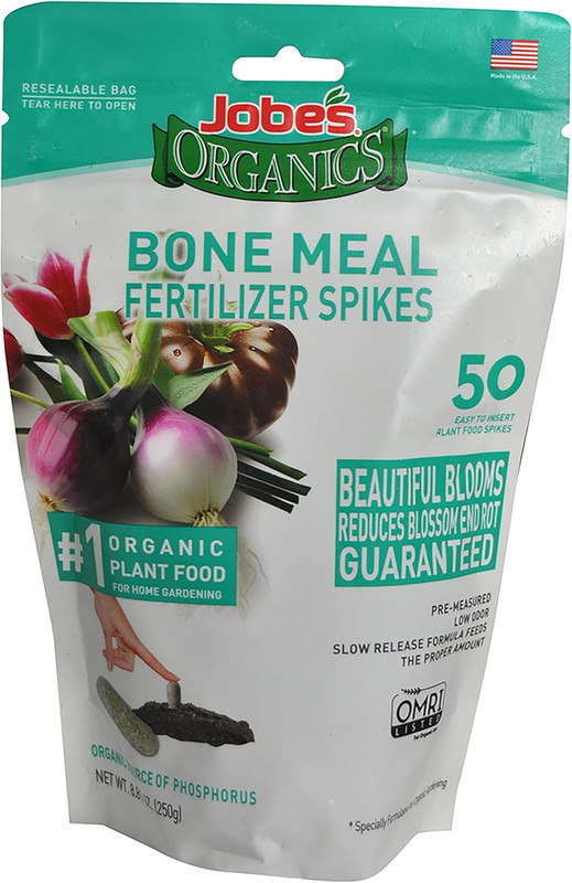 Bone Meal Fertilizer Spikes, Strong Root Development for Bulbs, Tomatoes, Roses, gallery
