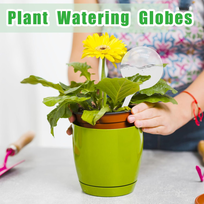 12 PCS Large Plastic Self-Watering Bulbs,Clear Watering Globes,Plant Watering Gl gallery