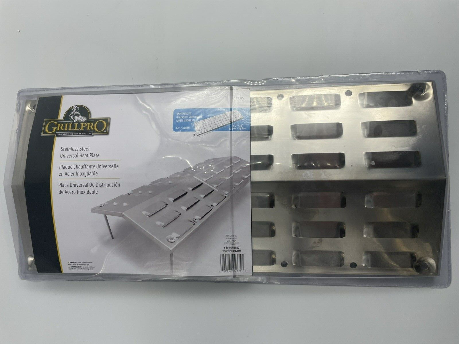 GrillPro 92375 Universal Fit Stainless Steel Heat Plate gallery