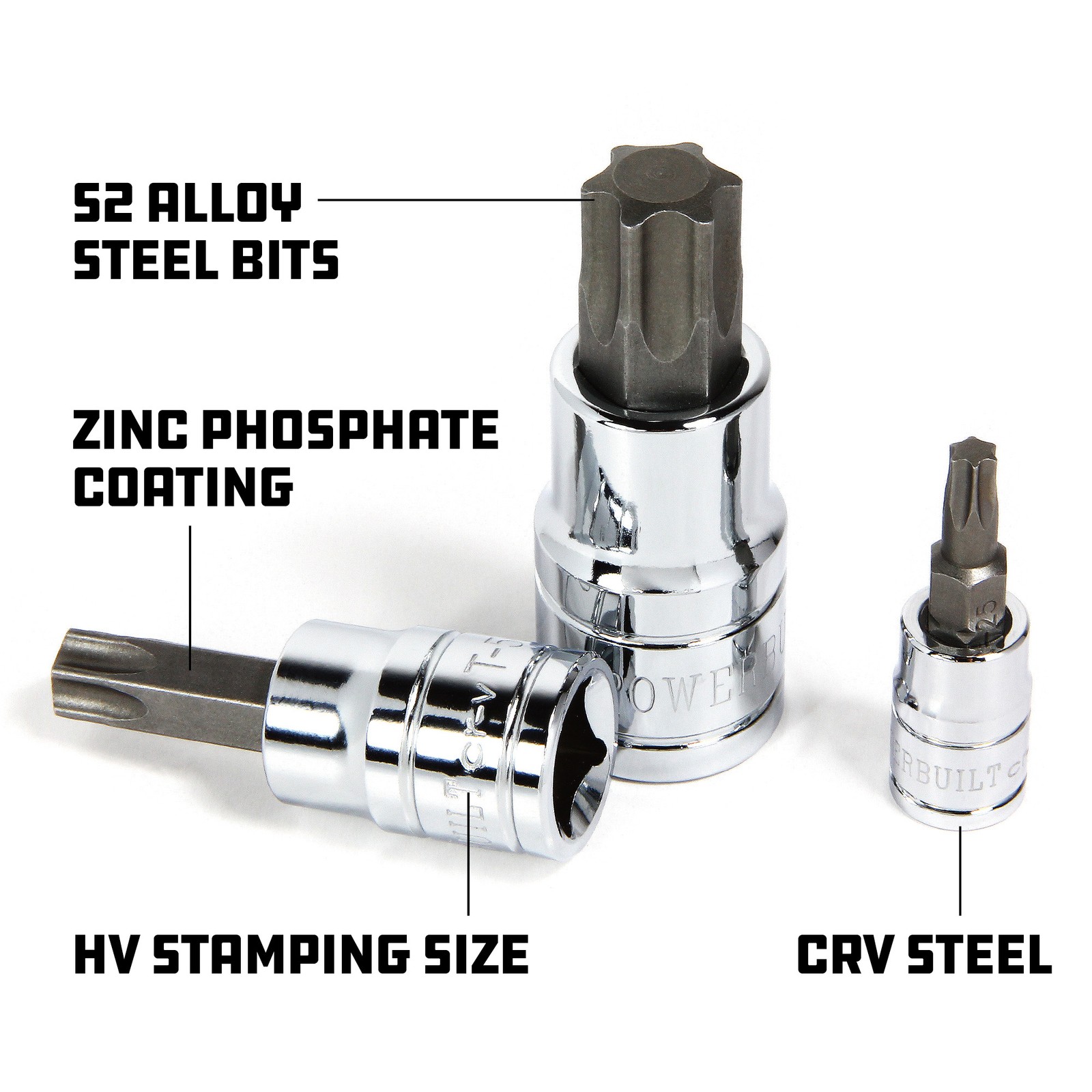 Powerbuilt 3/8 Inch Drive T-47 Torx Bit Socket - 641408 gallery