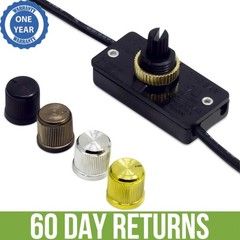 Zing Ear ZE-256 Inline Rotary Dial Light Dimmer Switch For Table Floor Lamp 500W