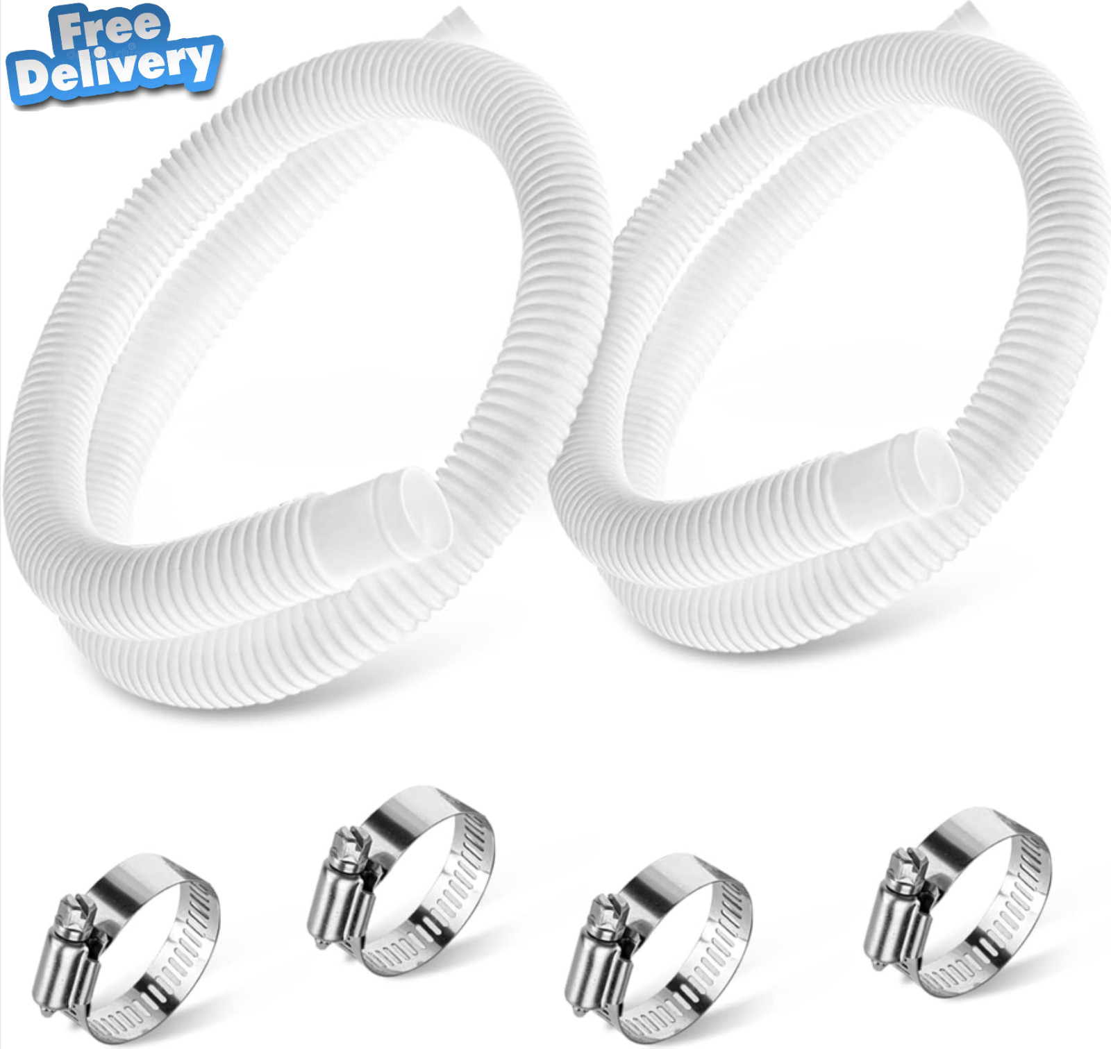 Pool Filter Hoses 1.25" X 59" for Intexx 607 637 330GPH 530GPH 1000GPH Pumps gallery