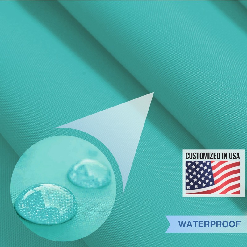 5-24ft Turquoise Rectangle Waterproof Sun Shade Sail w/8" Hardware Kit Yard Deck gallery