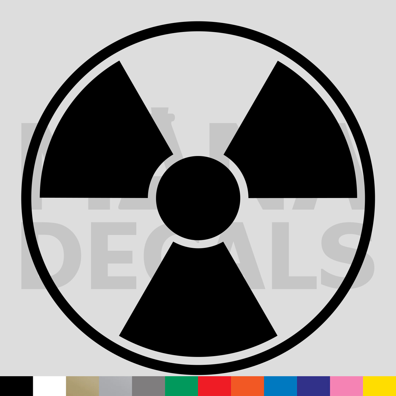 Radioactive Symbol Vinyl Die Cut Decal Sticker - Radiation Danger Warning Sign gallery