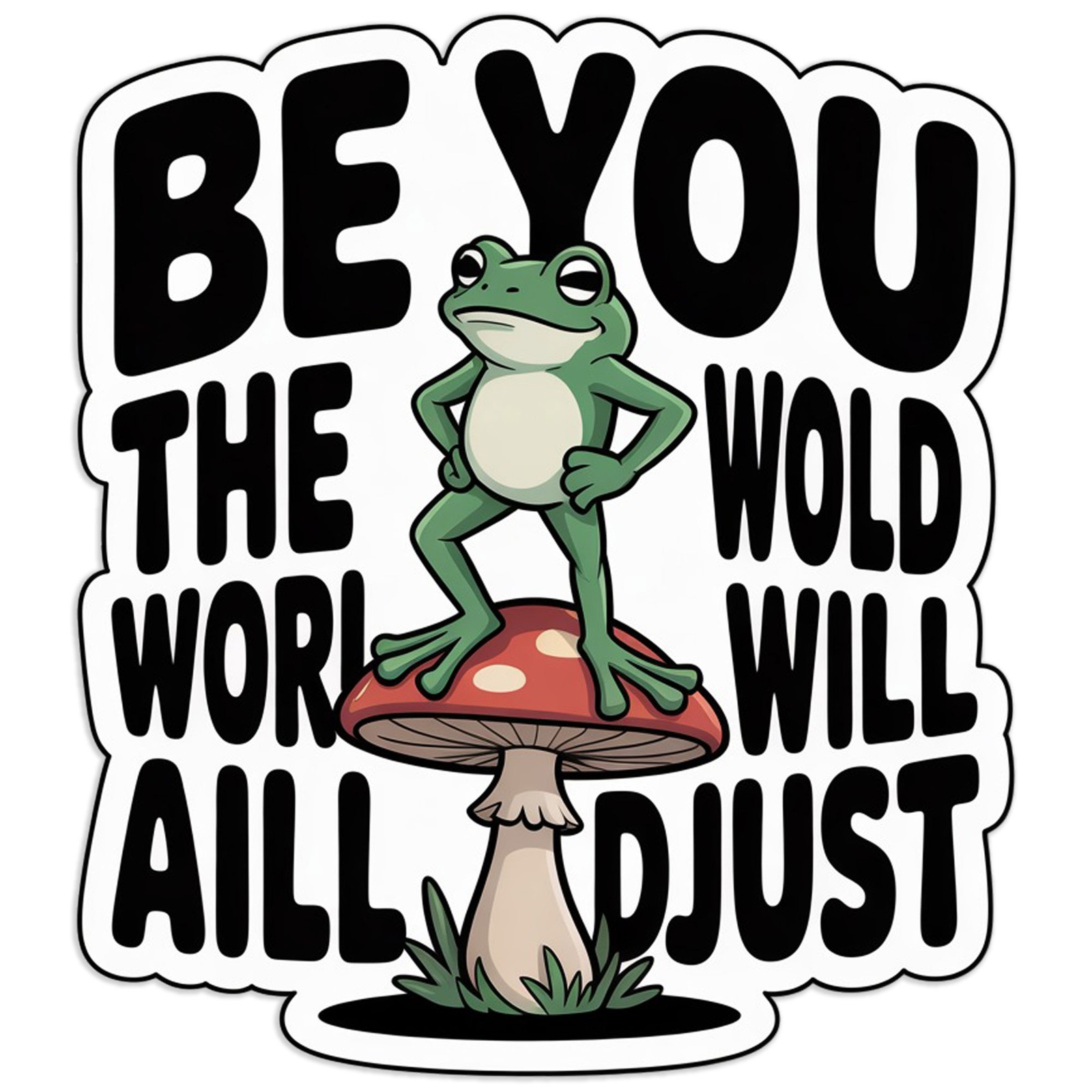 Be You World Adjusts - Vinyl Decal Sticker - Car Window Laptop - #1682 gallery