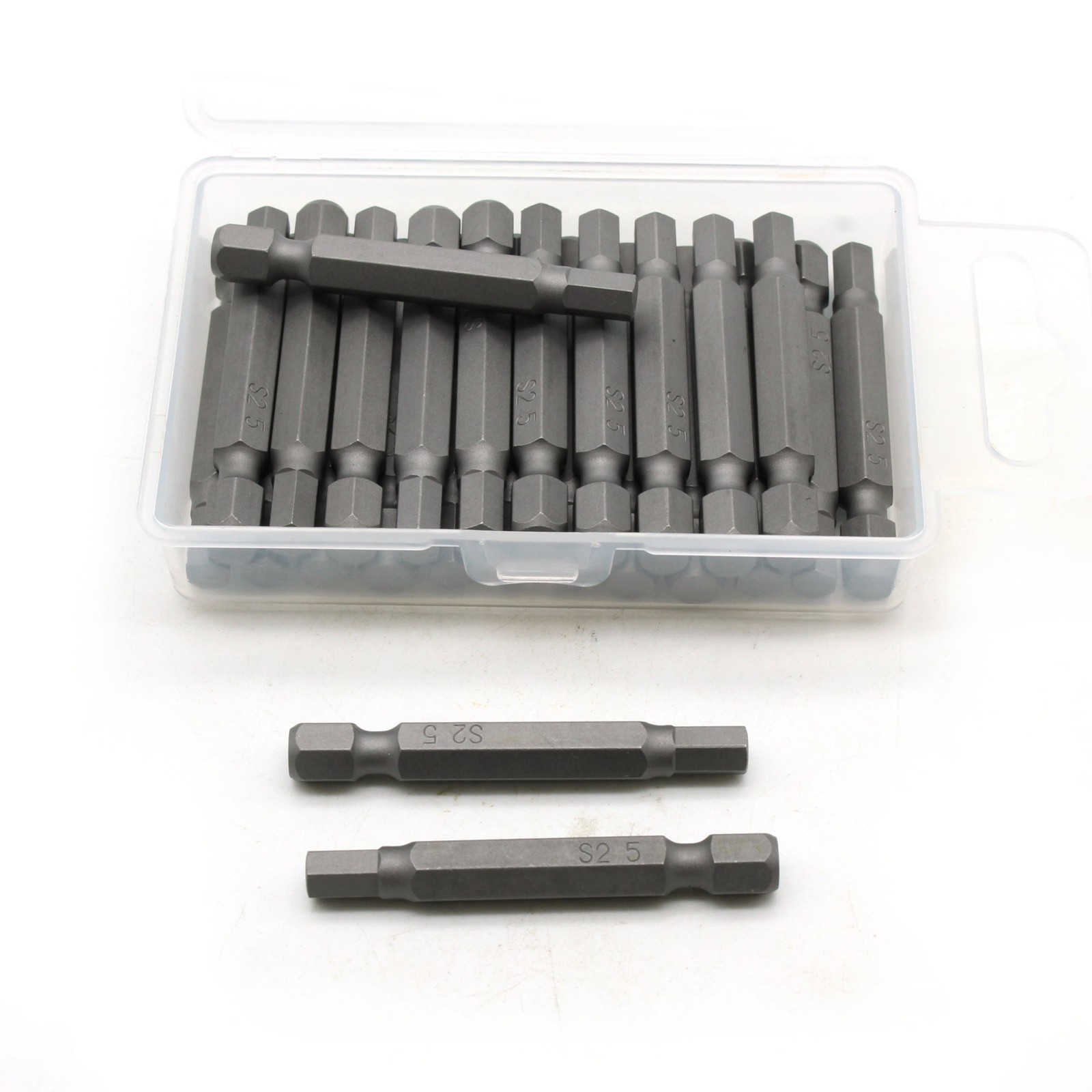 TEMO 25 pc 2" H-5 Hex 5mm Screwdriver Insert Bits Hex Shank with Security Slot gallery