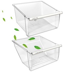 [2 Pack] Upgraded 2188656 Fridge Crisper Drawer Humidity Control Drawer UPPER…