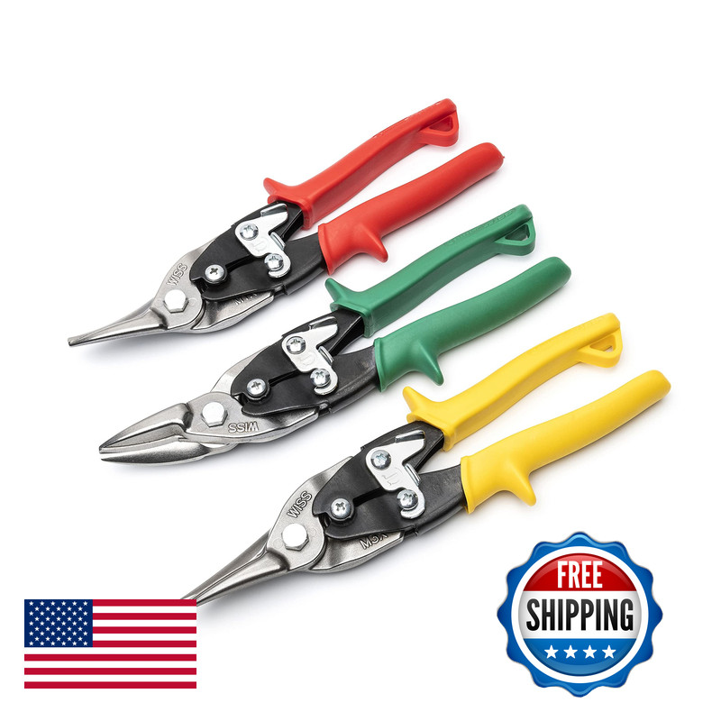 Crescent Wiss 3 Piece Metalmaster Compound Action Aviation Snip Set - M123R gallery