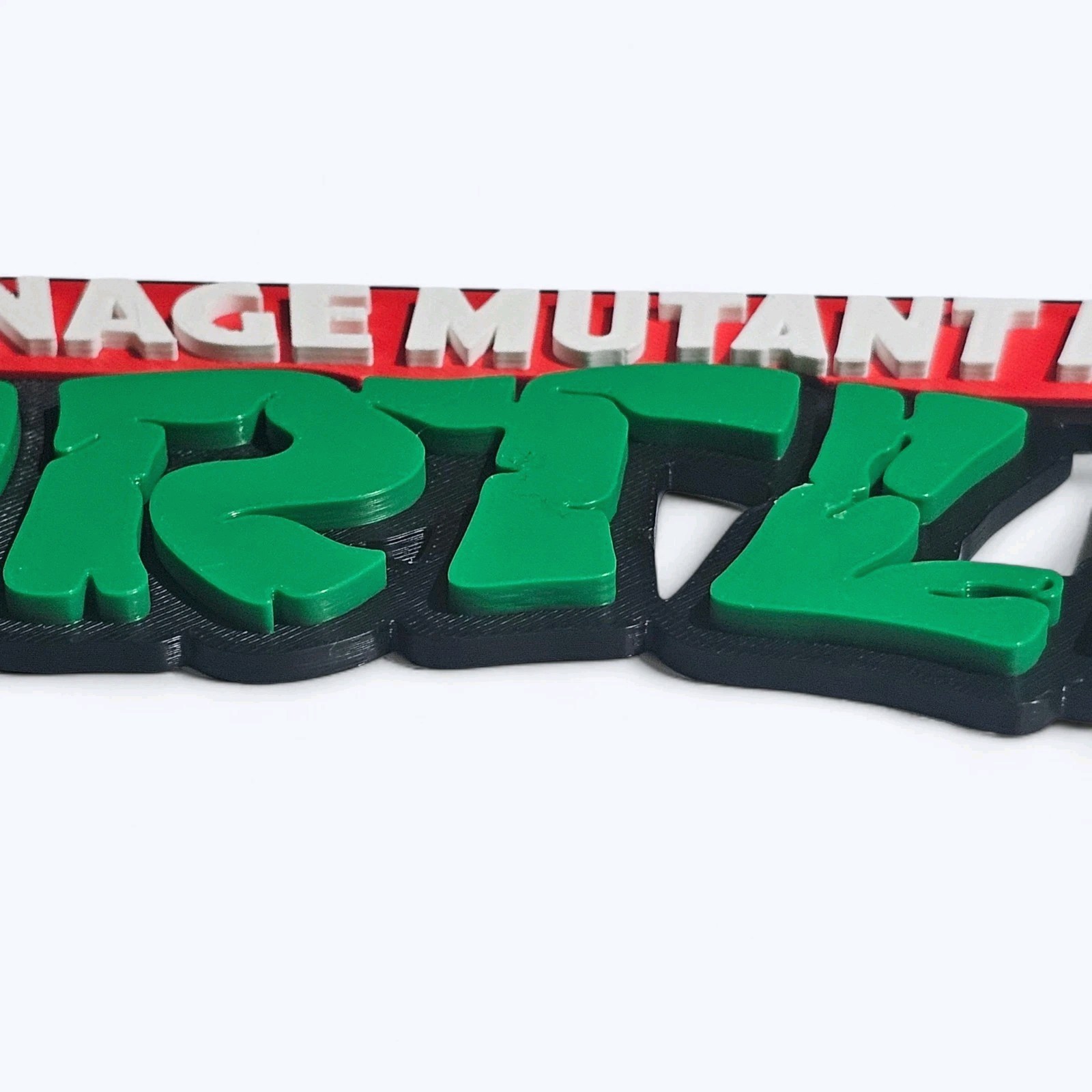 Teenage Mutant Ninja Turtles 3D Printed Display Sign 9.8 inches Custom sign New gallery