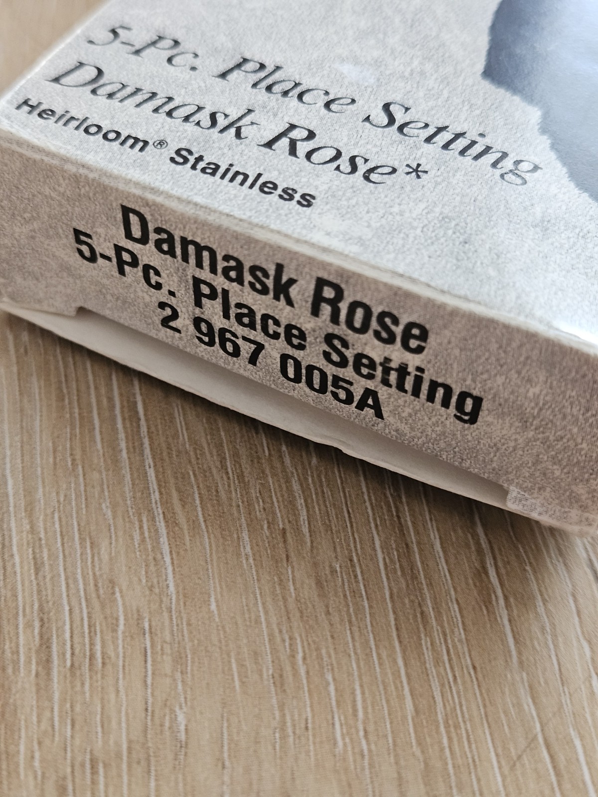 New Sealed Vintage Oneida DAMASK ROSE Stainless Heirloom Flatware 5 PC USA gallery