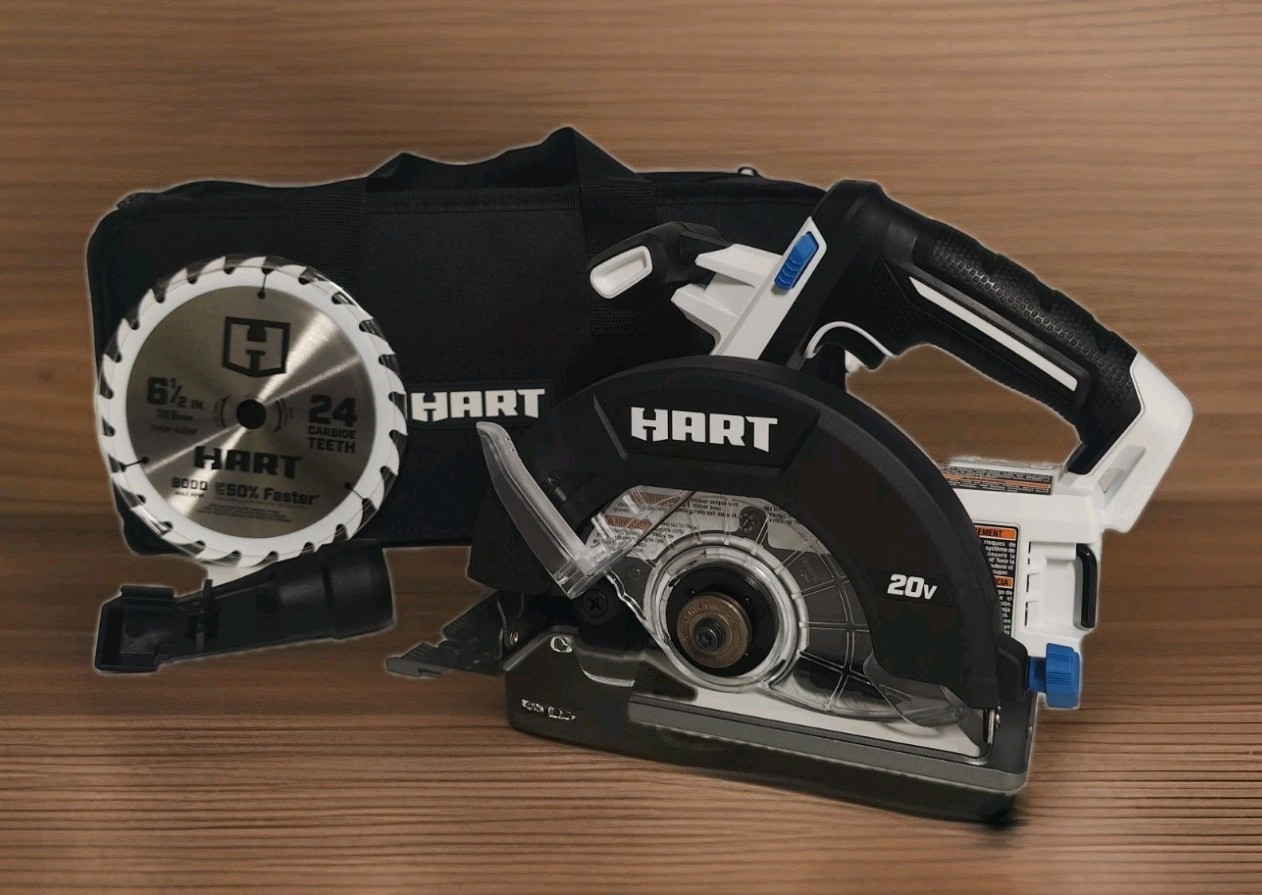 HART 20-VOLT 20V CORDLESS 6.5" CIRCULAR SAW HPCS01 ( TOOL ONLY ) - w BAG New !!! gallery