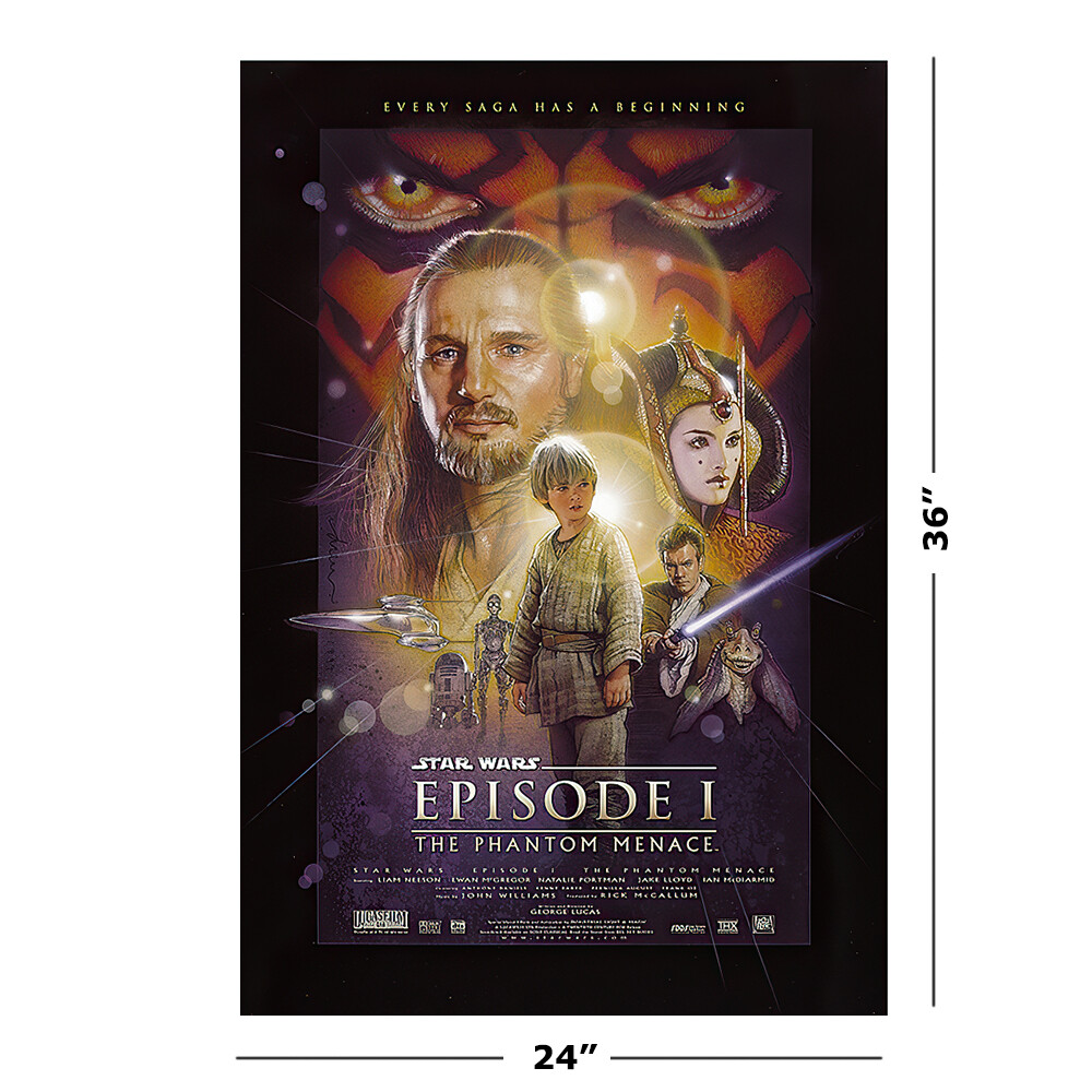 STAR WARS: EPISODE I, II & III - 3 PIECE MOVIE POSTER SET (REGULARS) (24 X 36") gallery