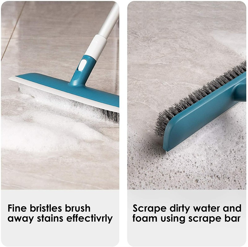 Floor Scrub Deck Brush Push Broom Stiff Bristle 37"-51" Handle gallery