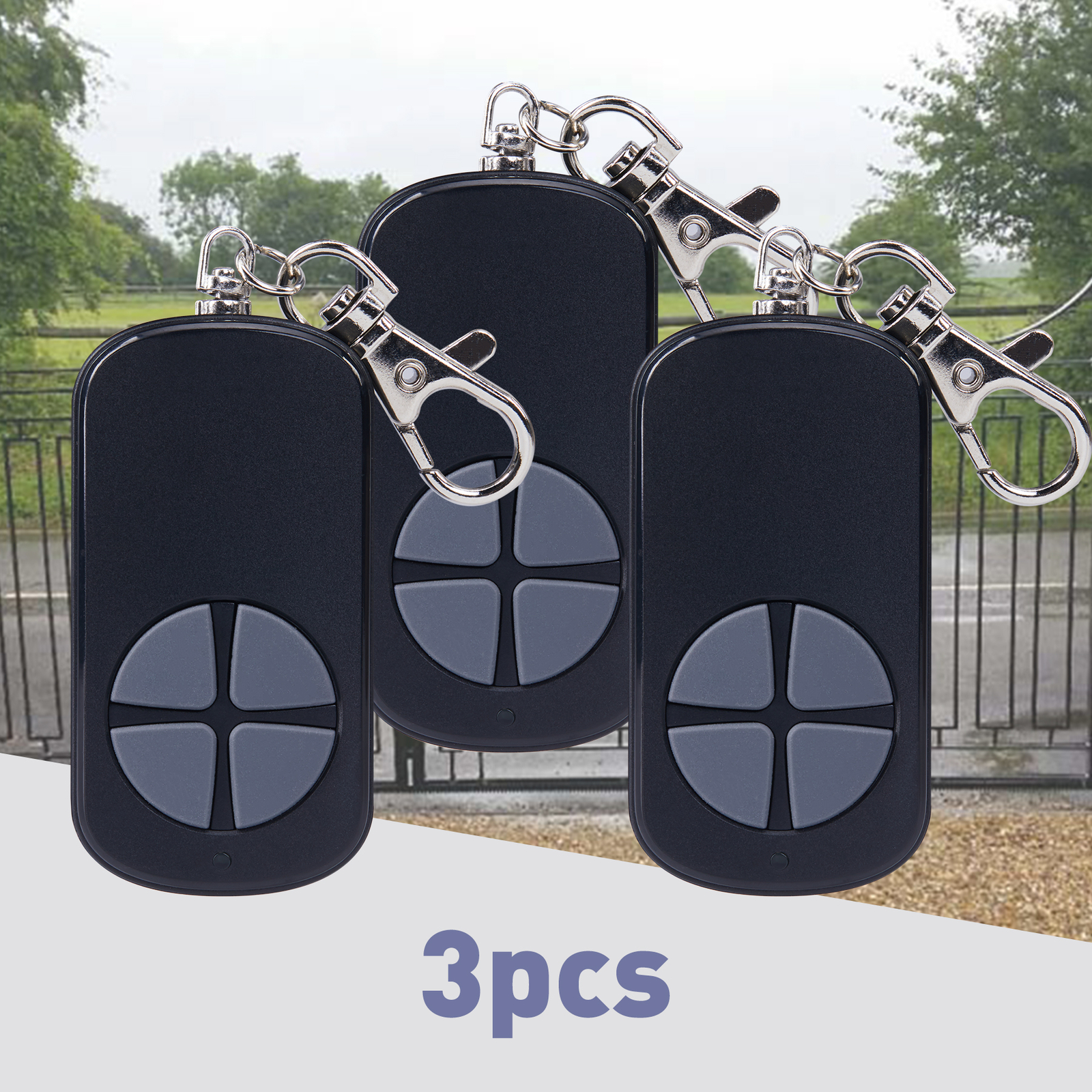 3PCS 433.92MHz Smart Sliding Gate Opener Remote Control Wireless Backup Key gallery
