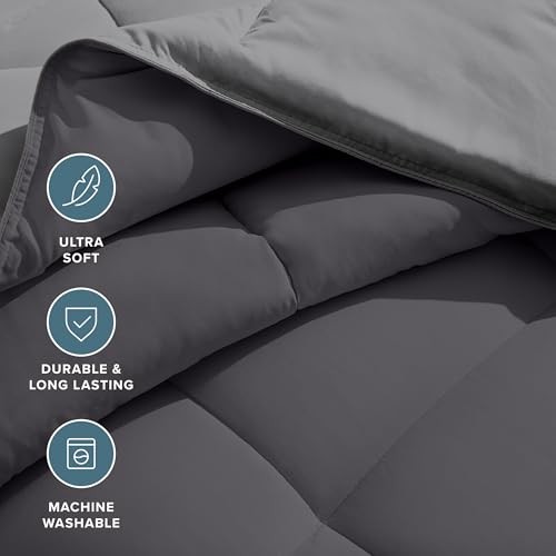 Twin/Twin Extra Long Comforter - Twin/Twin XL 06 - Grey/Forged Iron Grey gallery