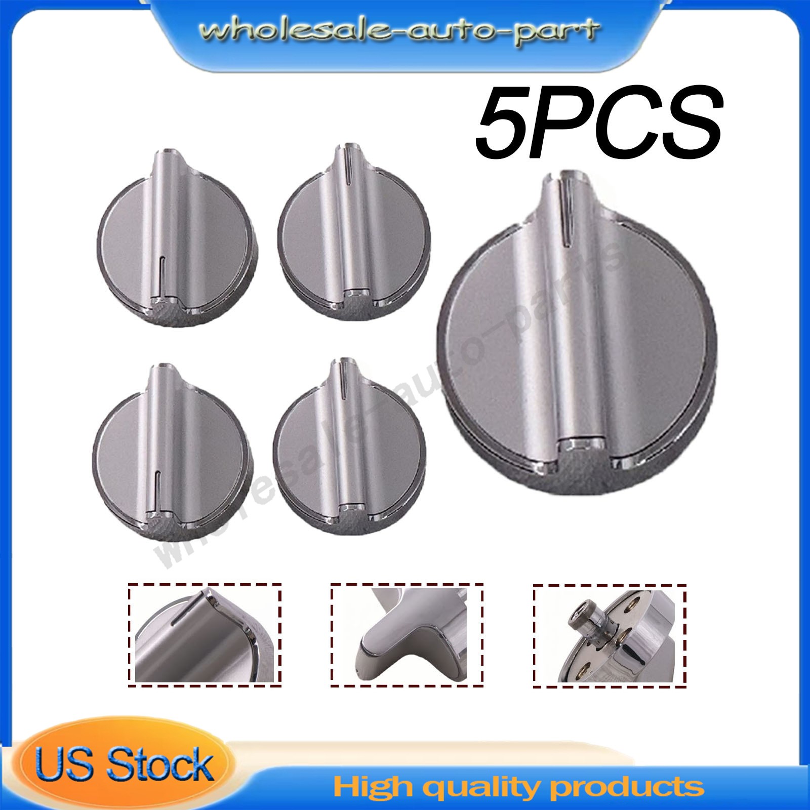 W10698166 Knob Fits Whirlpool Stove/Range W10594481 PS11756643 - 5 Pack gallery