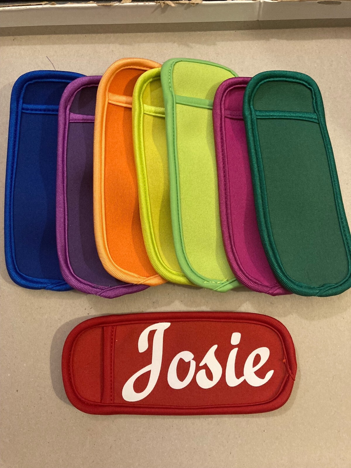 Customized Popsicle holder with kids name - child - ice cream - Personalized gallery