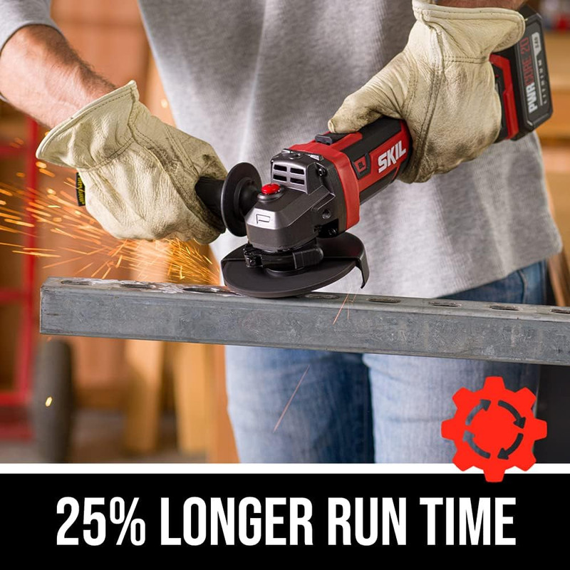 PWR CORE 20 Brushless 20V 4-1/2 Angle Grinder, Included 5.0Ah Battery, Pwrjump C gallery