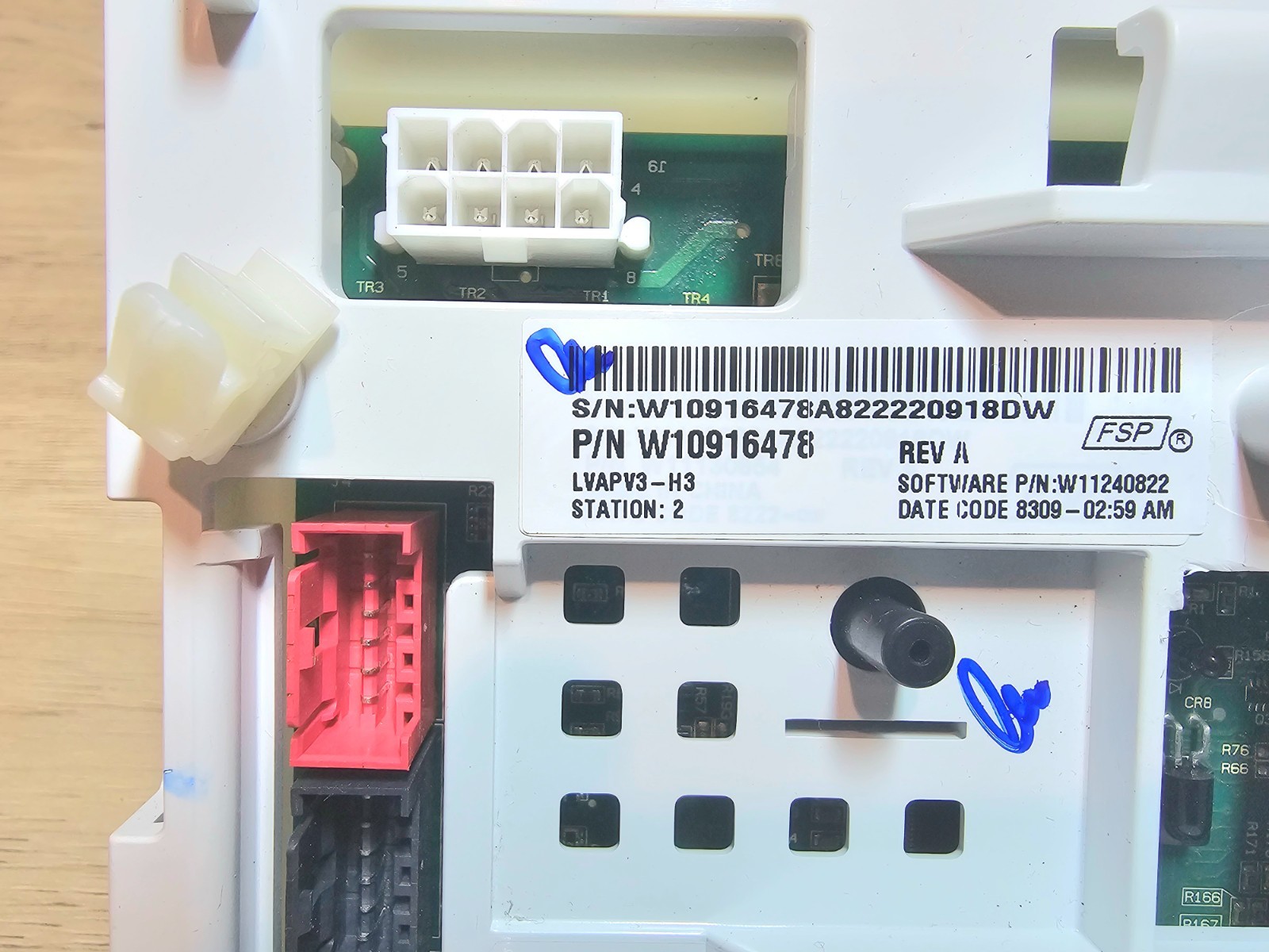WHIRLPOOL WASHER ELECTRONIC CONTROL BOARD Part No-W10916478 gallery