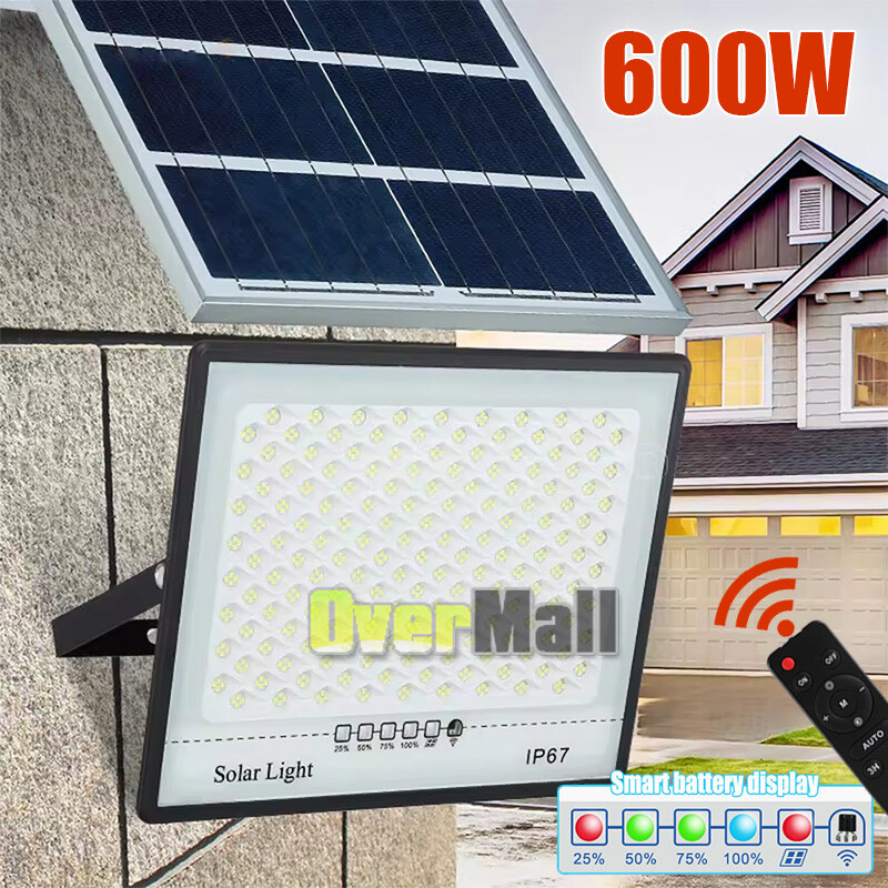 10000000LM LED Solar Security Light Outdoor, IP67 Waterproof Outdoor Flood Light gallery