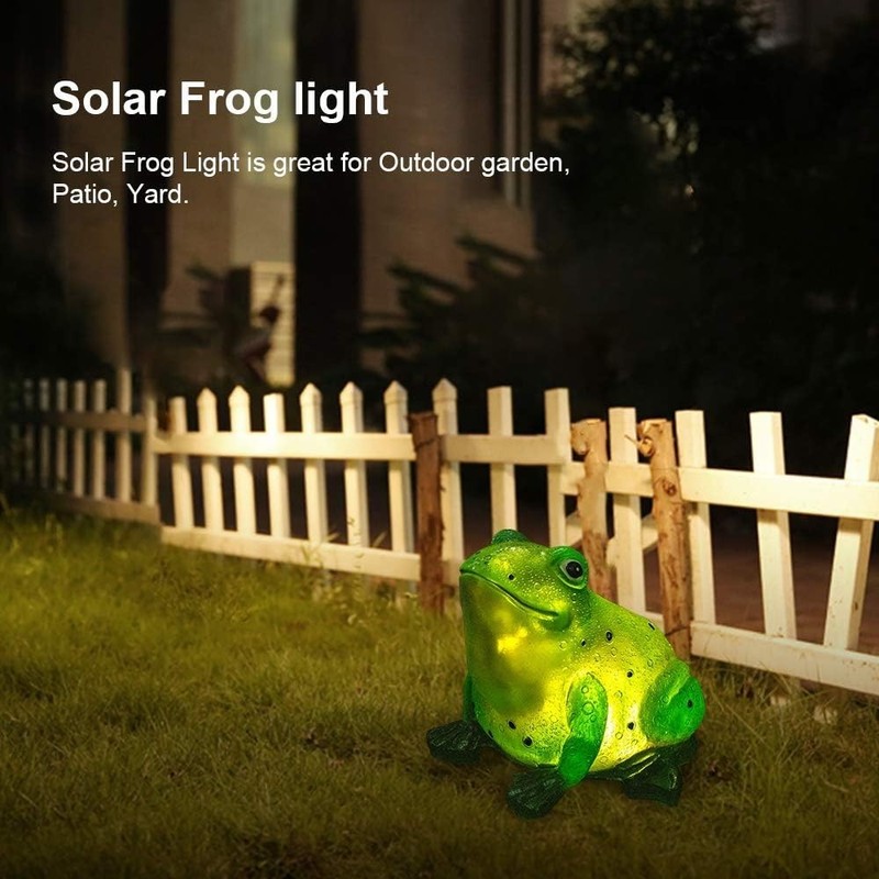 Waterproof Solar Frog Statue - E27 LED Mood Light - Highly Efficient Patio Decor gallery